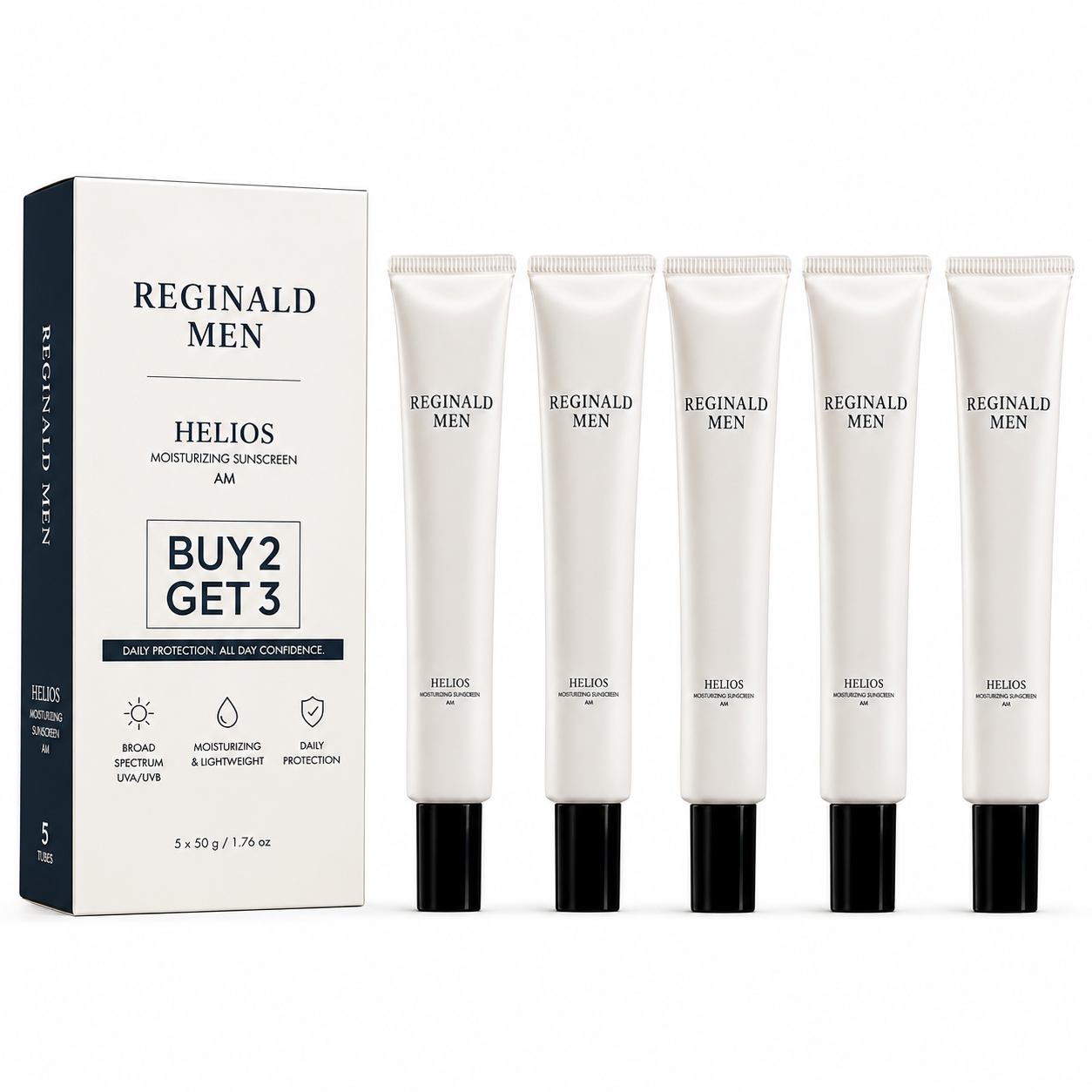 Buy 2 get 3 free - 50 ML Moisturising Sunscreen - SPF 50 PA++++ With 11 Actives For Men