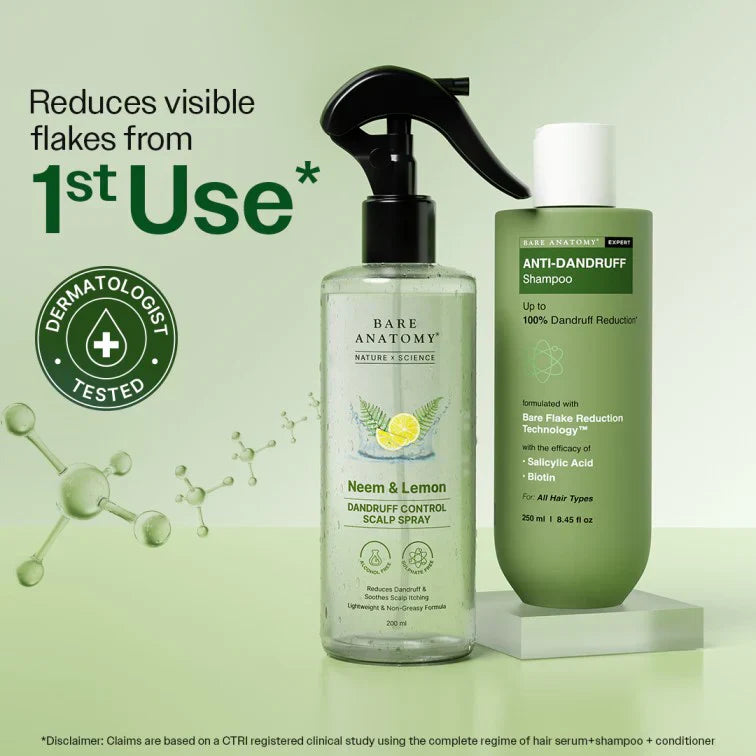 Anti-Dandruff Shampoo (250ml ) &amp; Dandruff Control Spray (200 ml) Combo