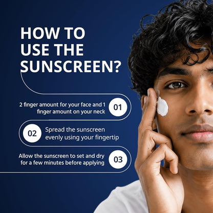 Buy 2 get 3 free - 50 ML Moisturising Sunscreen - SPF 50 PA++++ With 11 Actives For Men