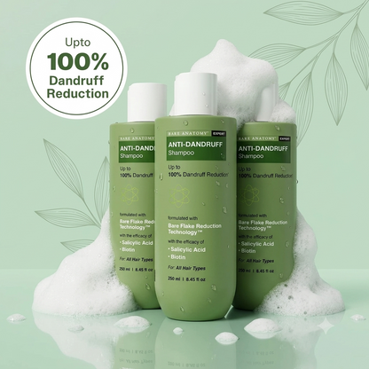 Anti Dandruff Shampoo with Salicylic Acid, Piroctone Olamine &amp; Biotin - 250ml Pack-3
